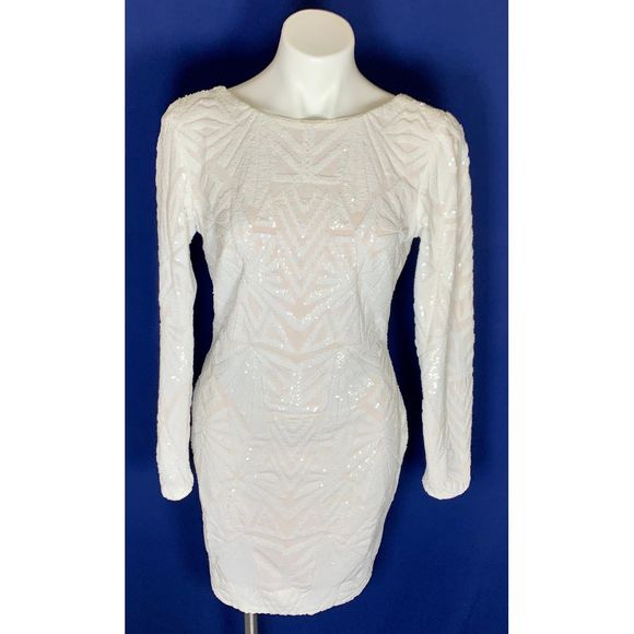Dress The Population Dresses & Skirts - Dress the Population Lola Long Sleeve Sequin Dress
